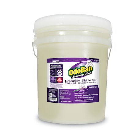 Odoban Concentrated Odor Eliminator/Disinfectant, Lavender Scent, 5 gal Pail CCC 911162-5G